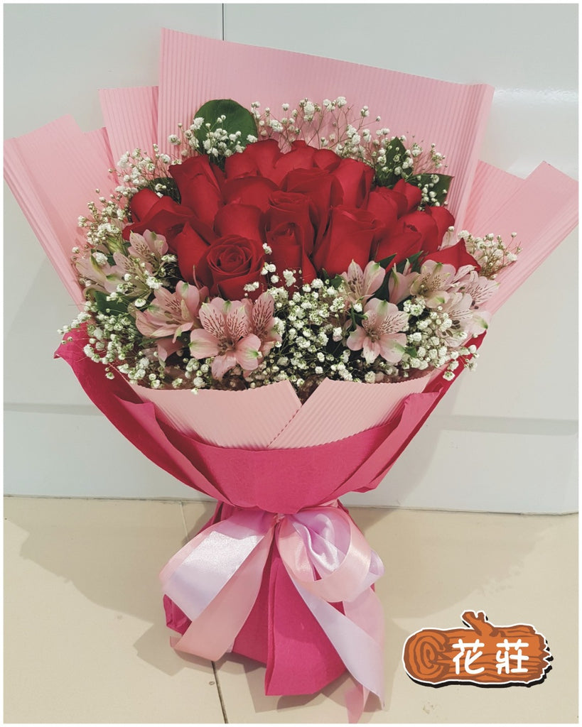 紅玫24枝花束