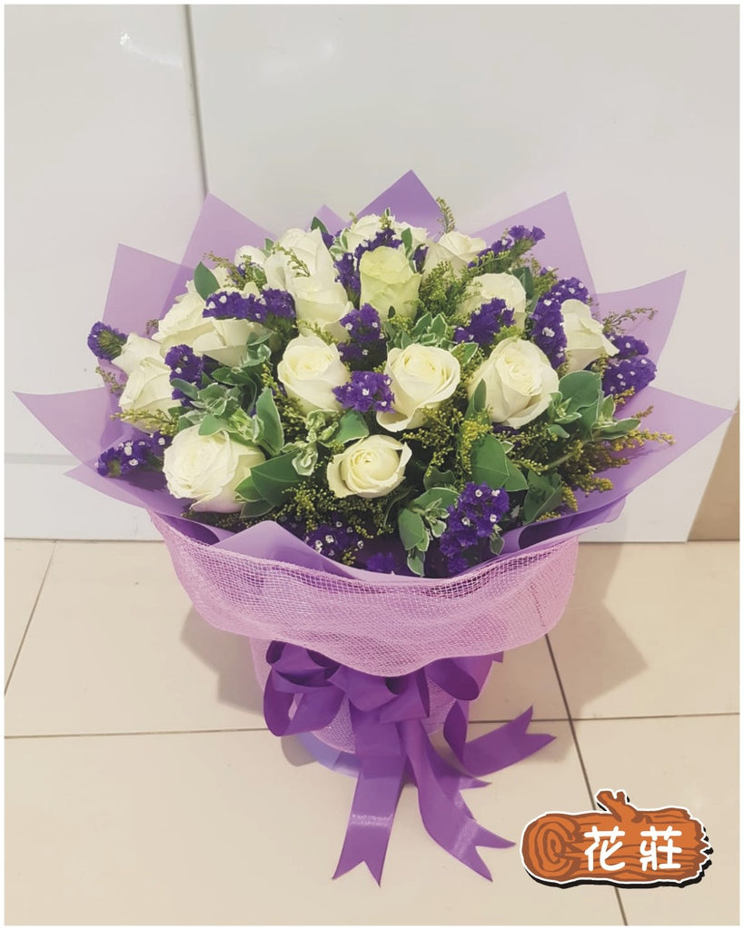白玫24枝花束