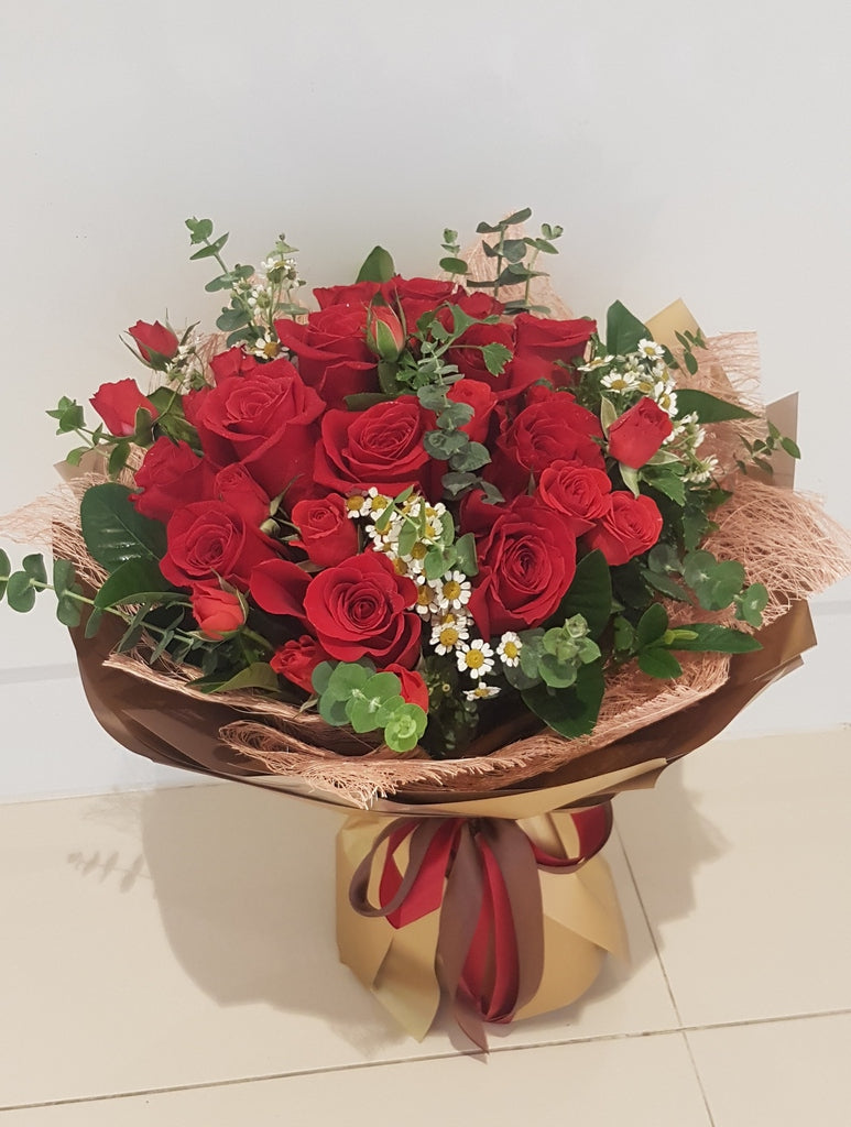 紅玫瑰花束