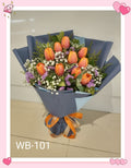 橙色屈金香花束