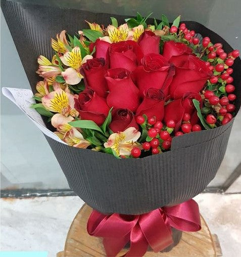 紅玫瑰花束